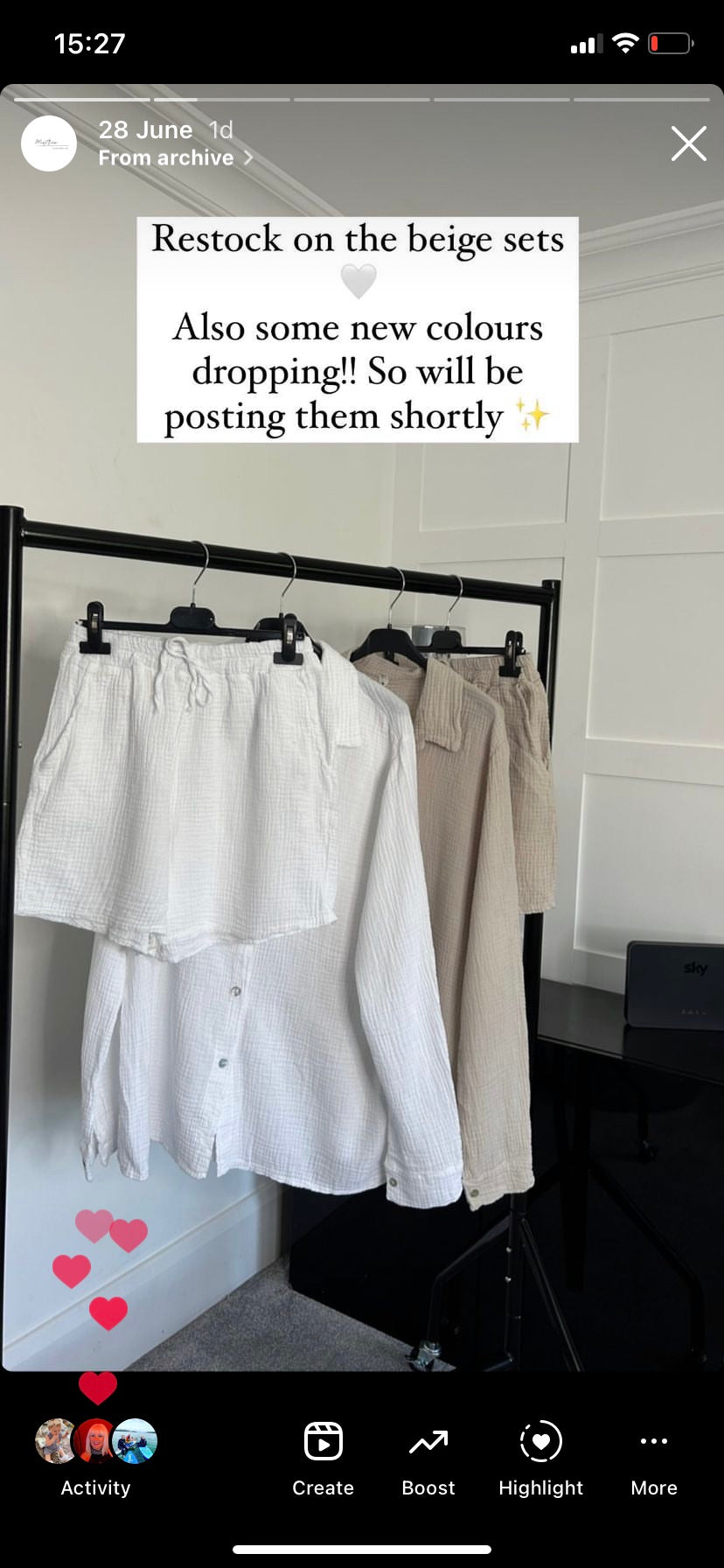 Short/shirt co ord