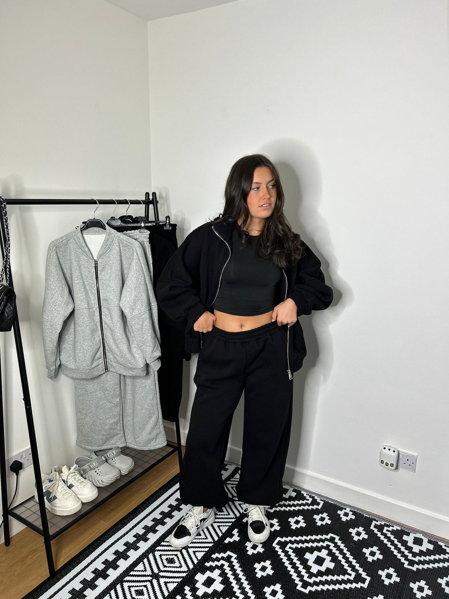 Black tracksuit