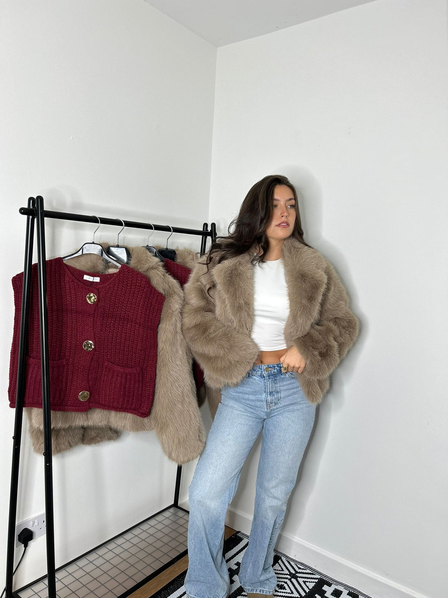 Deluxe faux fur coat