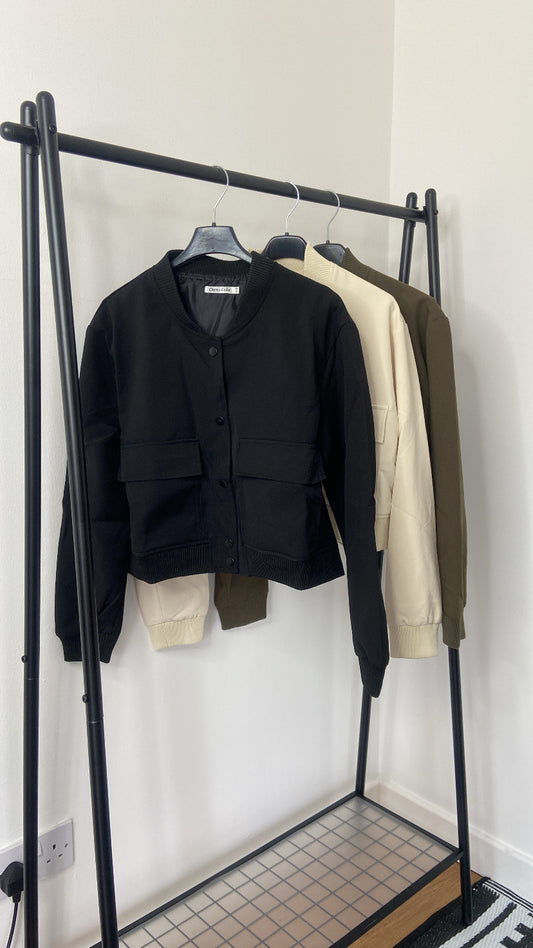 Zara inspired short bomber jacket